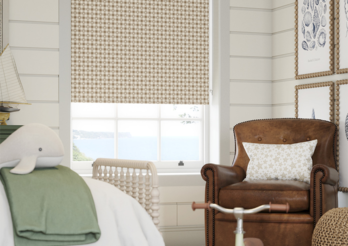 Whaley Great, Gingham Star Sand - Roller Blind - Image 5